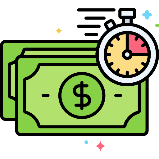 Get your money in less than a day.